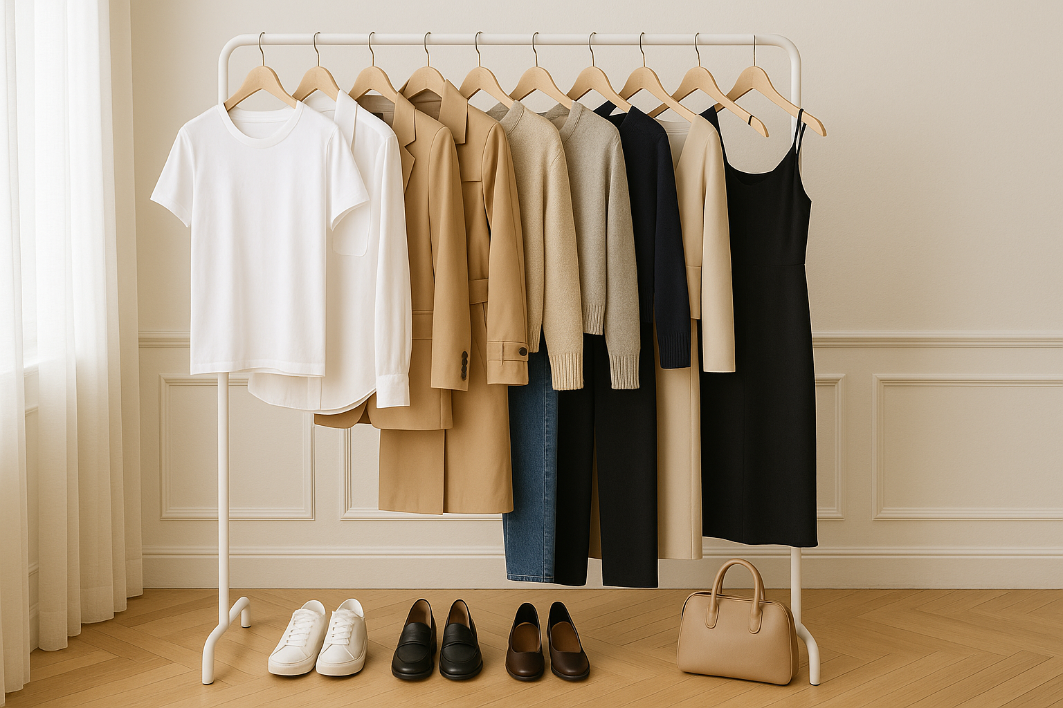 كيفية بناء خزانة ملابس كبسولة: دليل شامل 2025