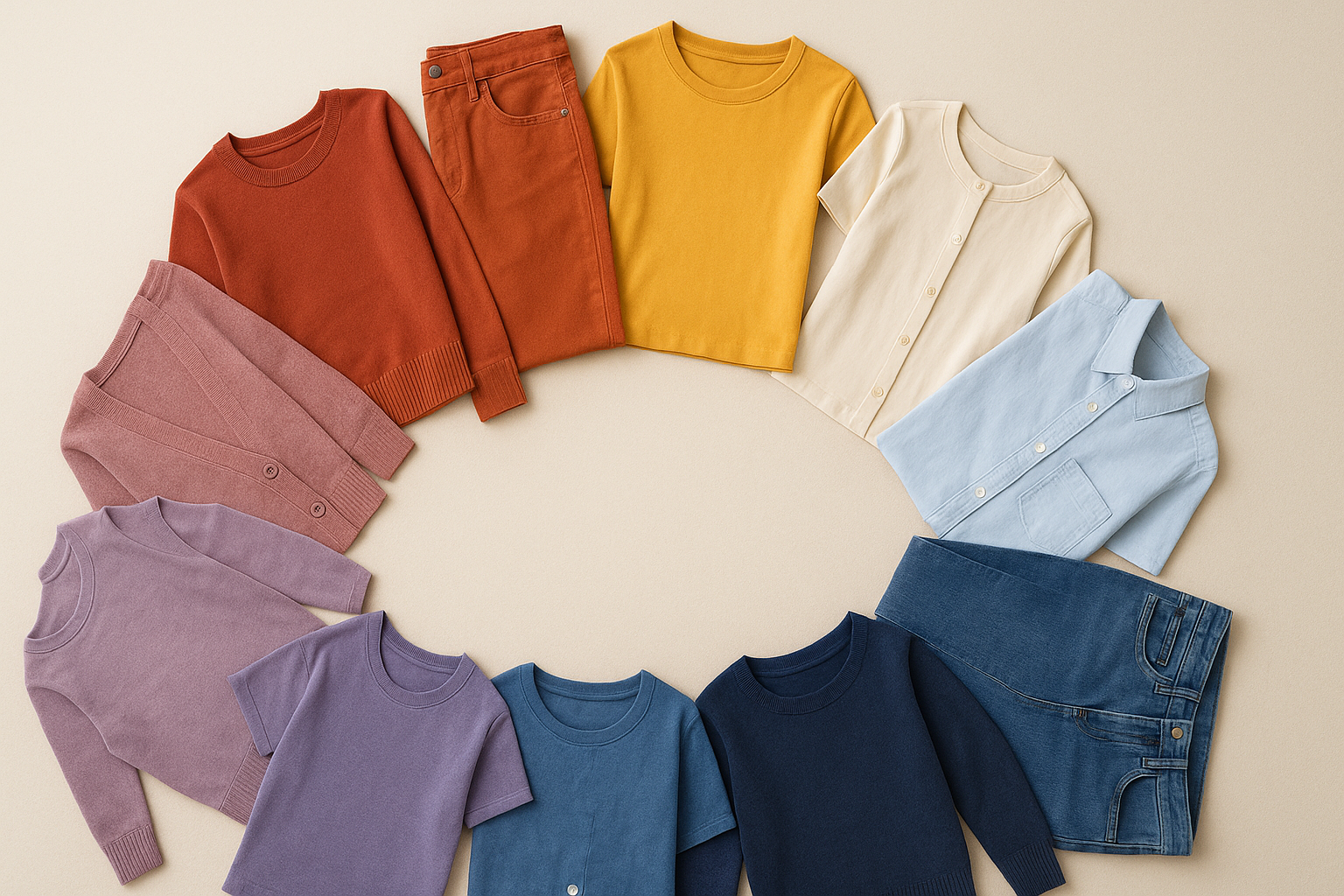 نظرية الألوان في الإطلالات: إتقان الحياديات والإبرازات